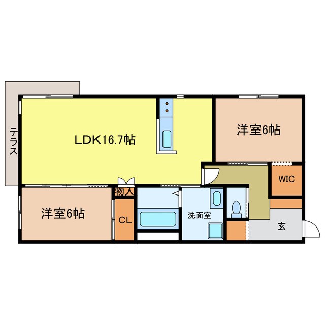 グランフォレスト千代田の物件間取画像