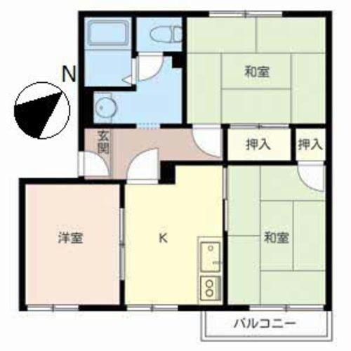 ハイツ曽根の物件間取画像