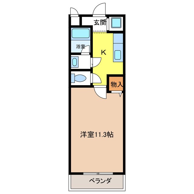 フジパレス忠岡Ａの物件間取画像