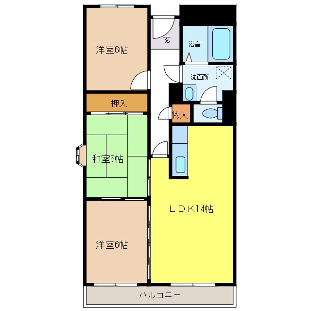 ラームズプラザの物件間取画像