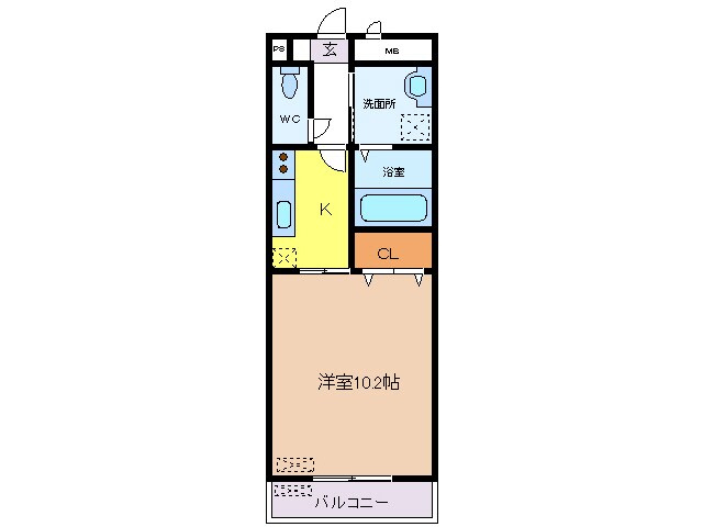 アンプルールクラージュSHIMADAの物件間取画像