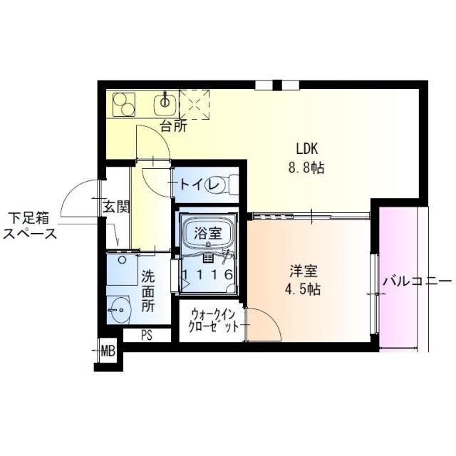 フジパレス和泉府中の物件間取画像