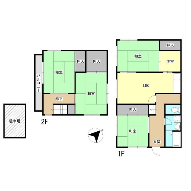 唐国町2丁目戸建の物件間取画像