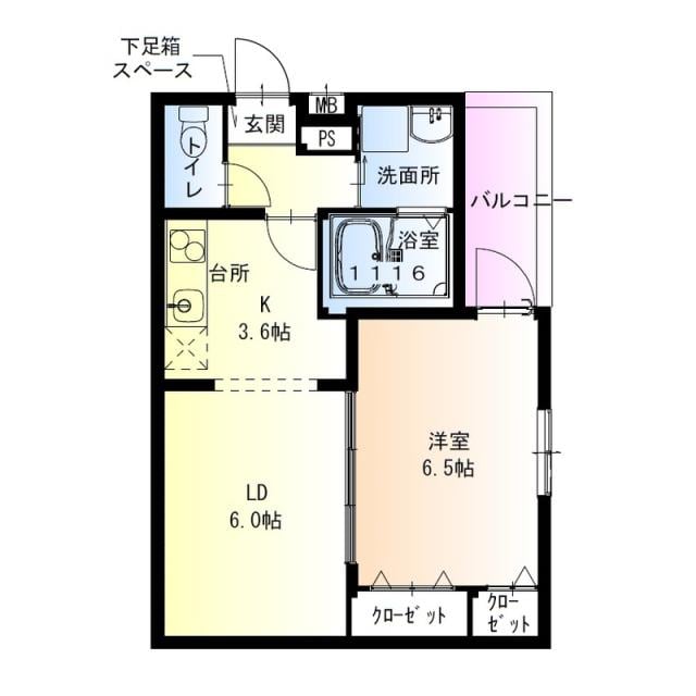 フジパレス西取石Ⅲ番館の物件間取画像