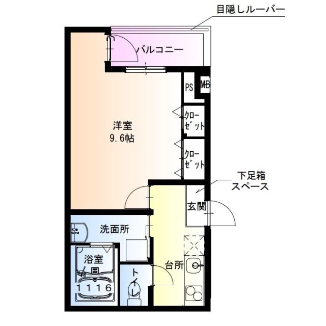 フジパレス助松町Ⅱ番館の物件間取画像