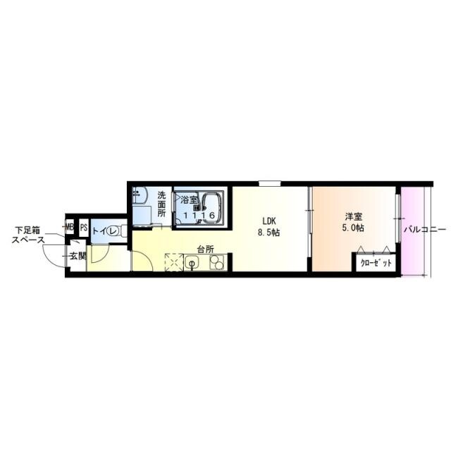 フジパレス助松町ノースの物件間取画像