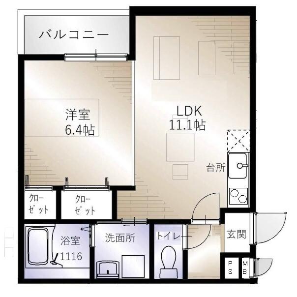 グランハイツ西喜の物件間取画像