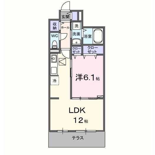 Garden　浜プラスの物件間取画像