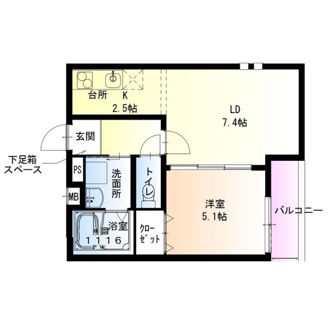 フジパレス高石綾園Ⅱ番館の物件間取画像
