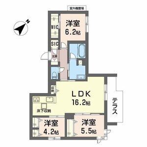 グランメゾン高師浜の物件間取画像