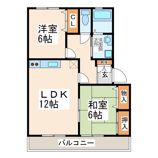 メゾンキャッスルⅠの物件間取画像