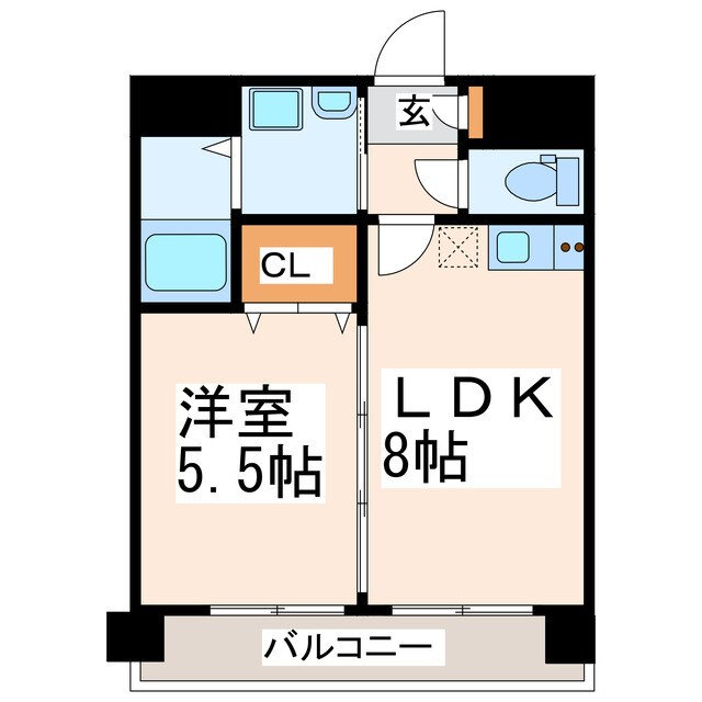 トリニティ八王寺の物件間取画像