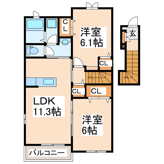 ロータスⅠの物件間取画像