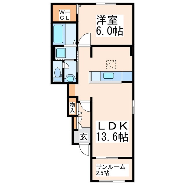 チロリアン　コッティの物件間取画像