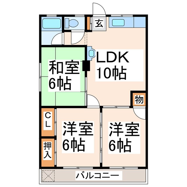 物件間取画像