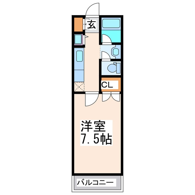 平成駅 徒歩5分 3階の物件間取画像