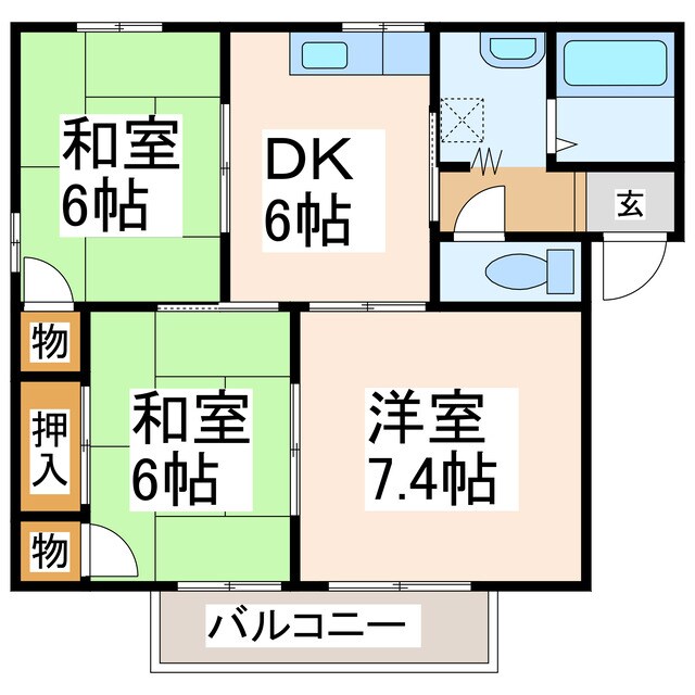 フレグランス蓮台寺の物件間取画像