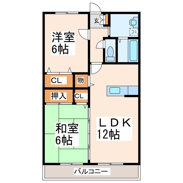 OKハイムⅡ番館の物件間取画像