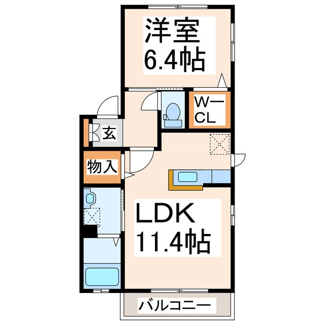メゾンアンリシールの物件間取画像