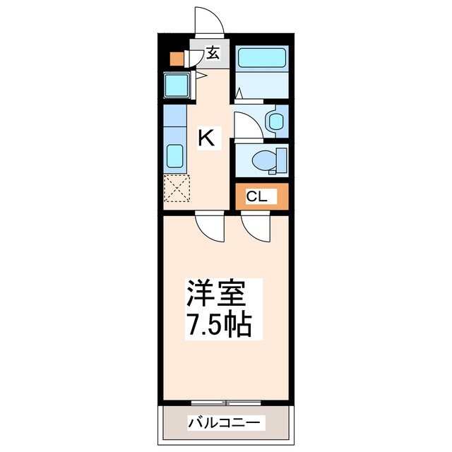 プレステージ上熊本の物件間取画像