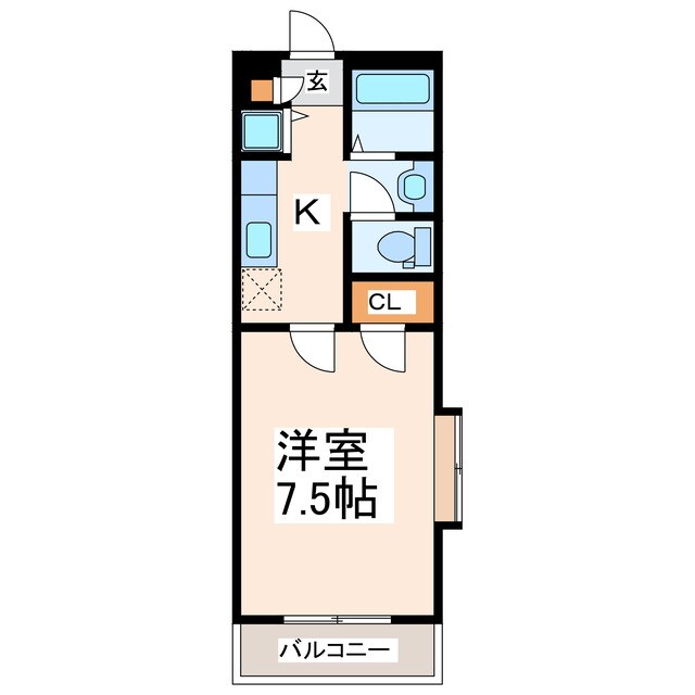 プレステージ上熊本の物件間取画像