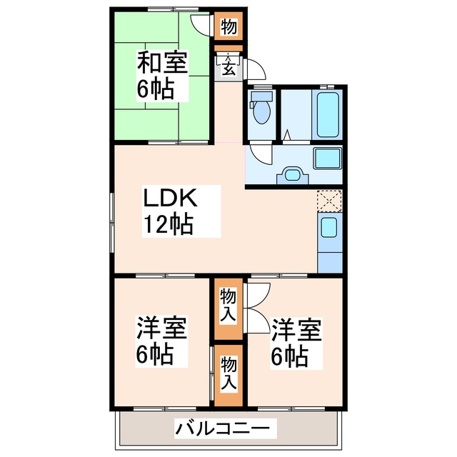 フラワーハイツの物件間取画像