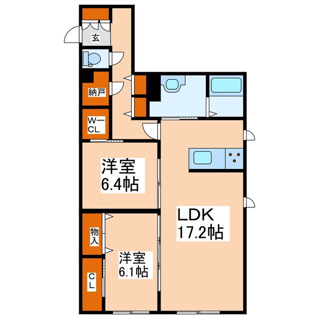 エヌ・ステータス国府の物件間取画像