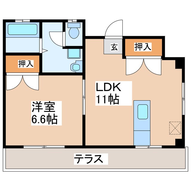 コーポタイセイの物件間取画像