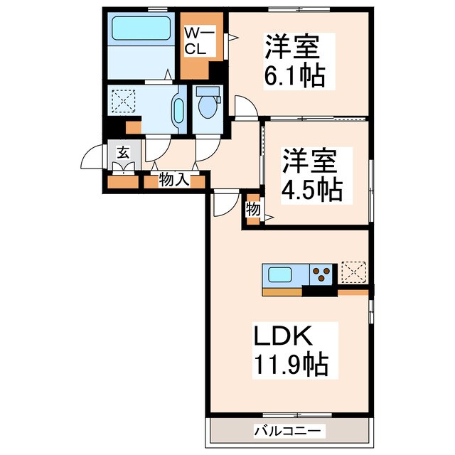 ルミエール出水の物件間取画像