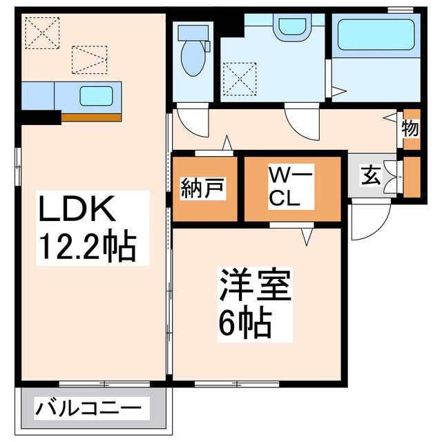 アリーバサル野田の物件間取画像