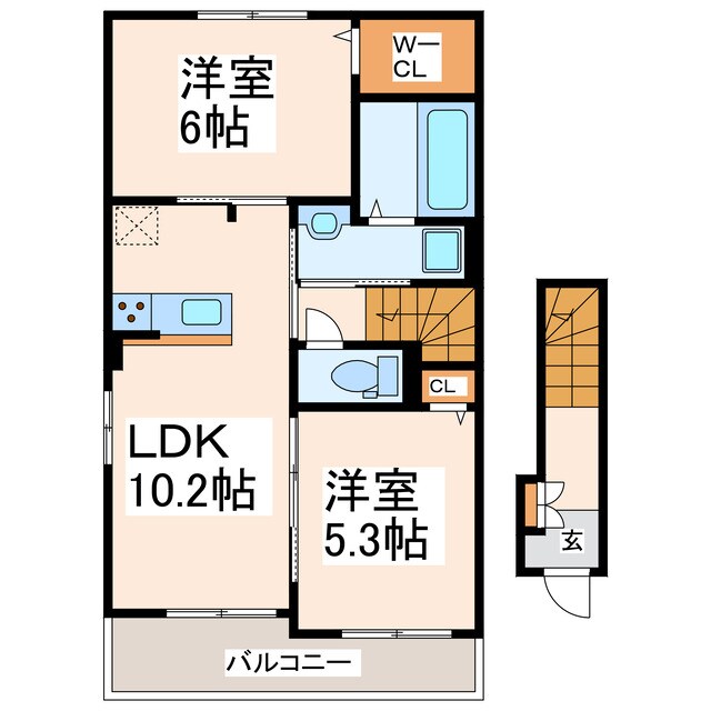 クラージュの物件間取画像