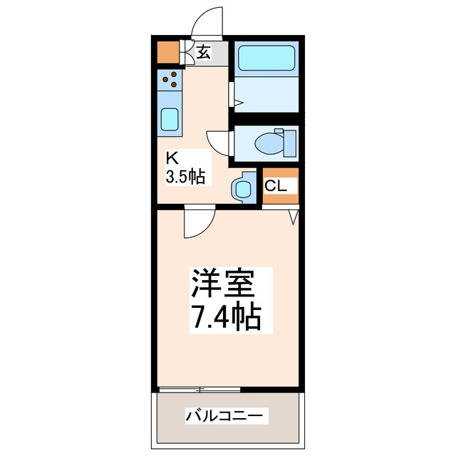 エスポアール出水の物件間取画像