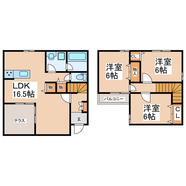 南熊本駅 徒歩23分 1-2階の物件間取画像