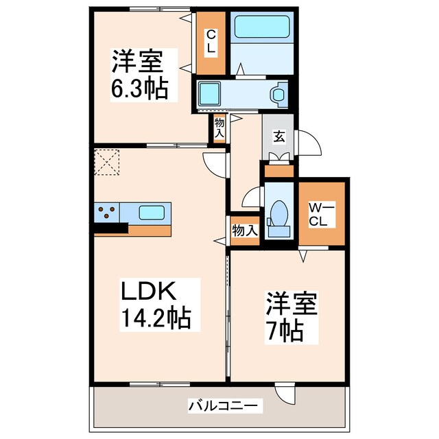 ハイムセラ出水の物件間取画像