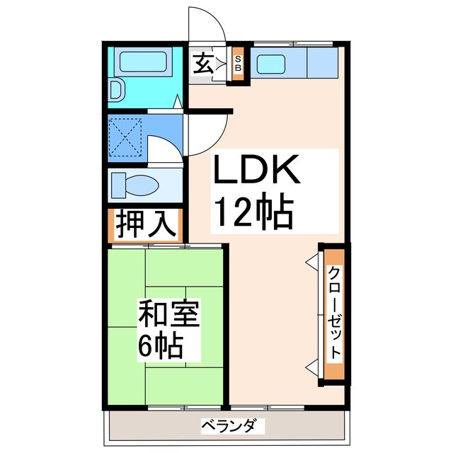 サンライフ高野の物件間取画像