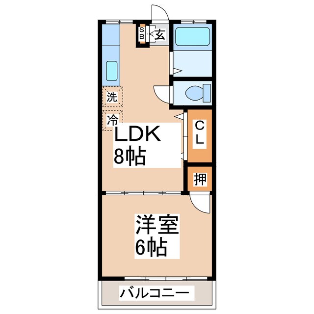 第31清水ハイツの物件間取画像