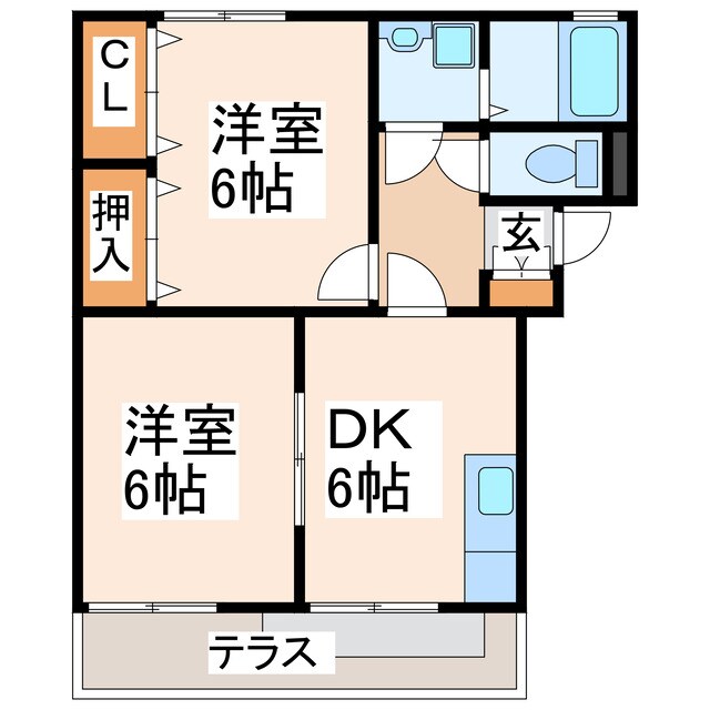 シャンフレーズの物件間取画像