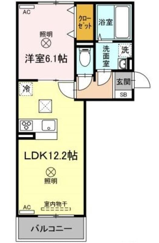 Elpis　Ⅱ　Ⅱ棟の物件間取画像