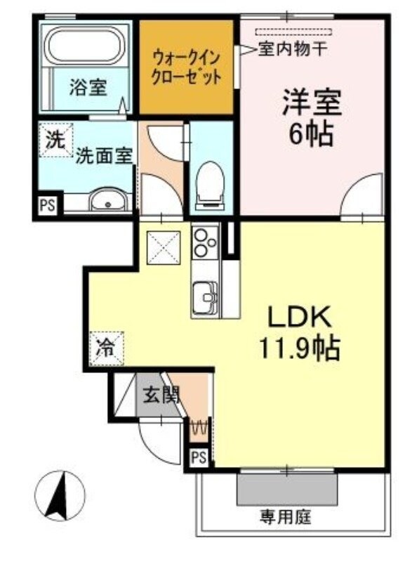 エルヴィリア野田の物件間取画像