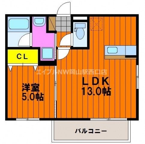 ピアグロリア東古松の物件間取画像