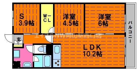 メゾンド岡文館の物件間取画像