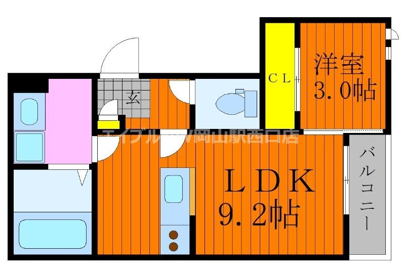 GRANDTIC医大南の物件間取画像