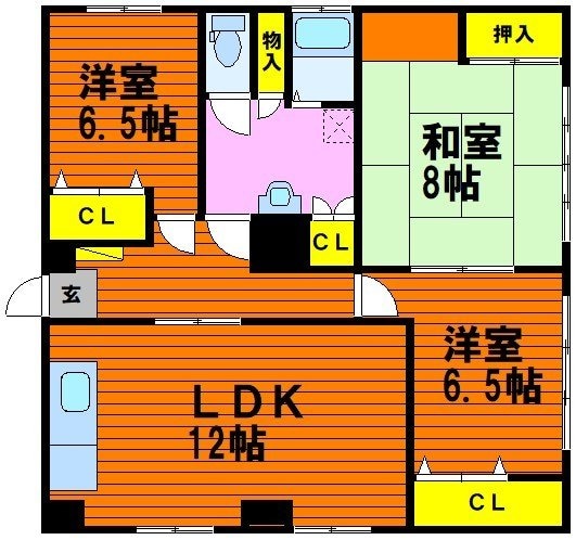 国際コーポの物件間取画像