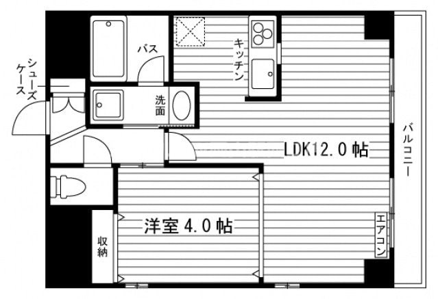 ユニエトワール岡山医大東の物件間取画像