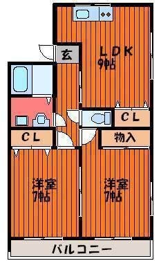 サンフォニ―　Ａ棟の物件間取画像