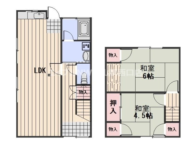 田中メゾネットの物件間取画像