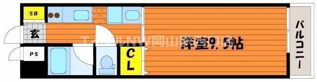 オーランド富田町の物件間取画像