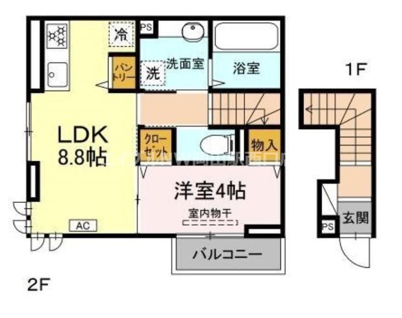 ブランシュール富田町の物件間取画像