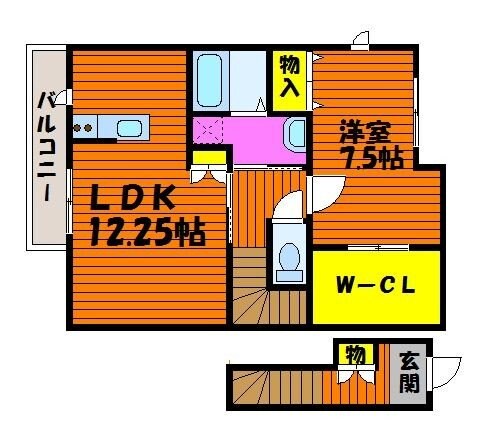 アペルトMKの物件間取画像