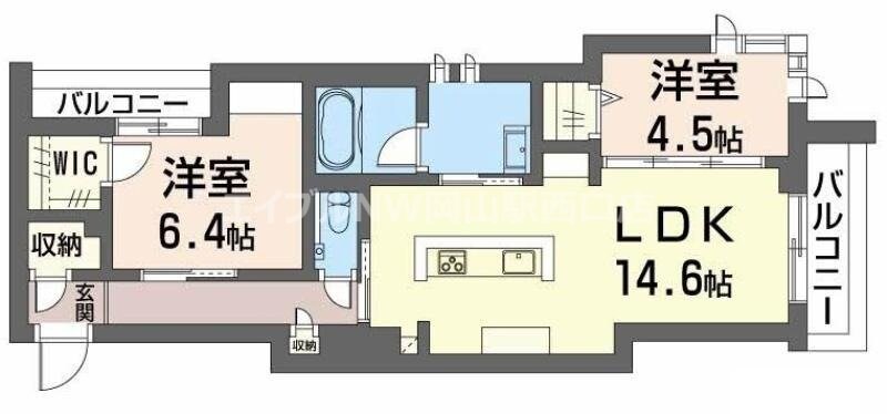 プレミアス学南の物件間取画像